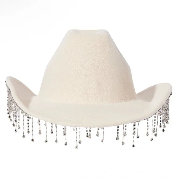 Fashion Nova Cream Fedora - Picture 2 of 4